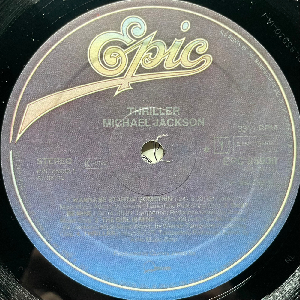 Michael Jackson ‎– Thriller (Голландия 1982г.)