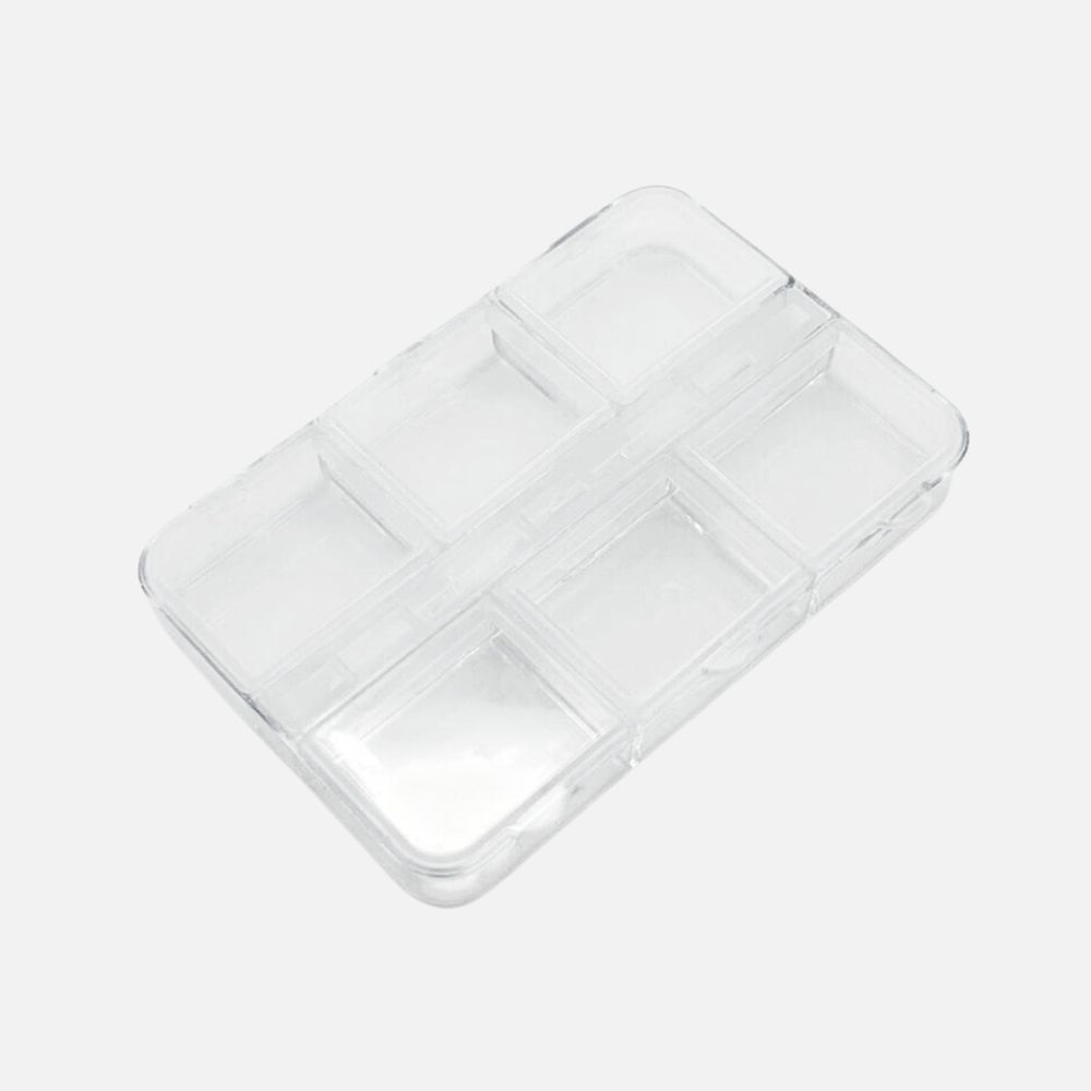 1864 Бокс для страз и дизайна 6 ячеек