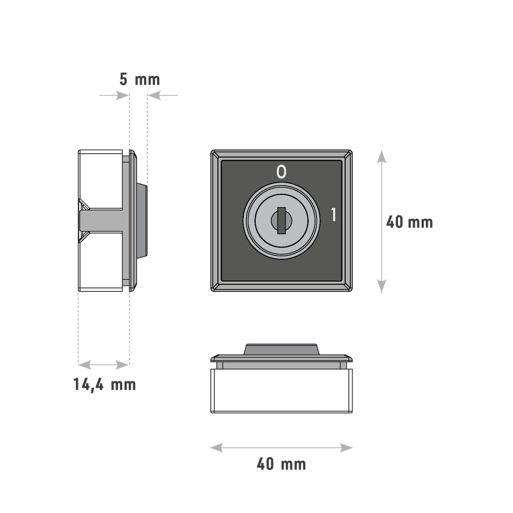 Переключатель QUAD QDNW.2P GENEMEK.