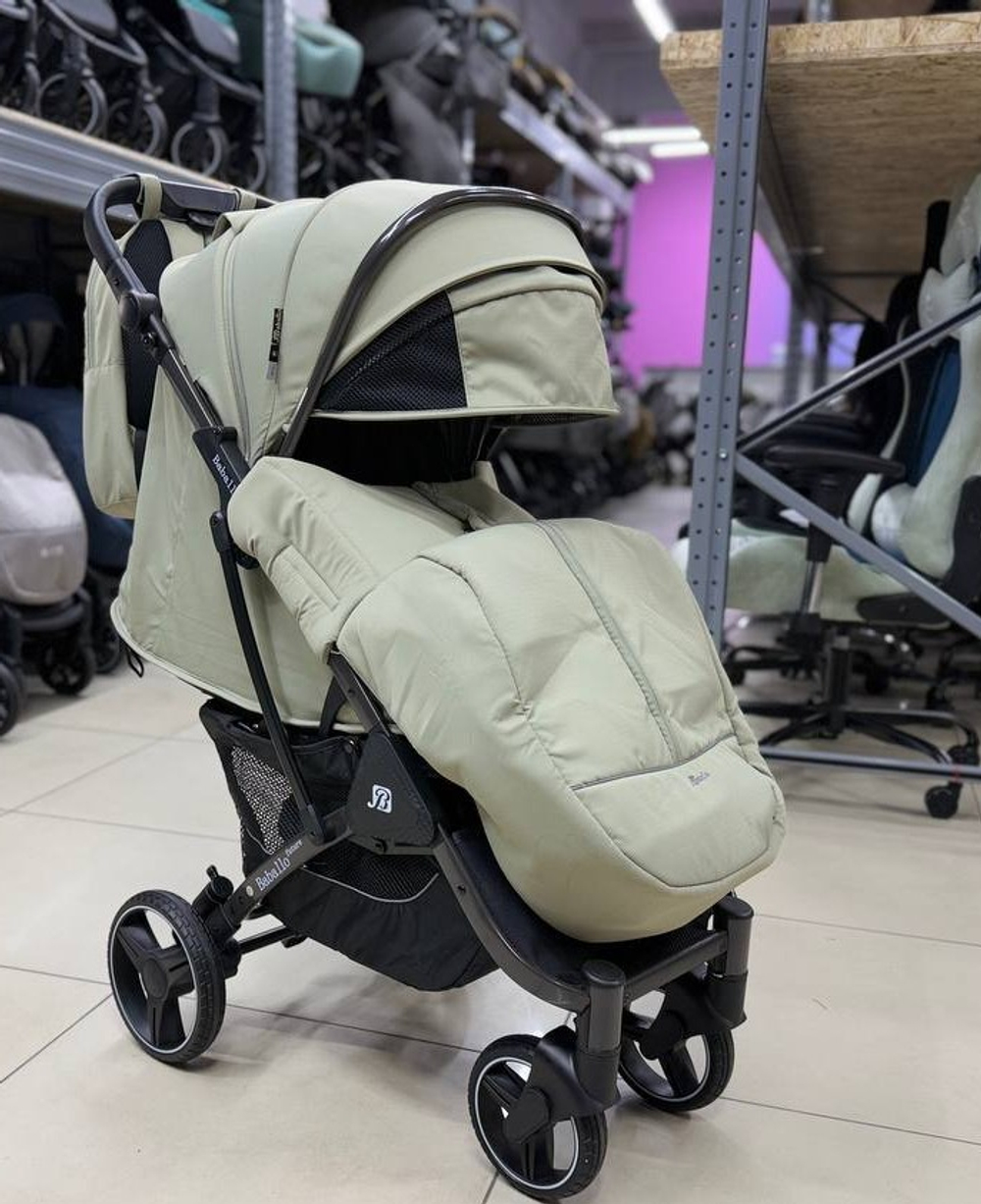 Коляска Baballo Future 2025 (светло-зеленый/черная рама)