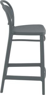 Стул пластиковый полубарный Siesta Contract Marcel Bar 65, темно-серый