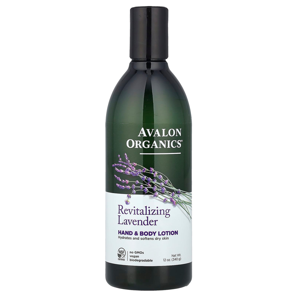 Avalon Organics, лосьон для рук и тела, восстанавливающая лаванда, 340 г (12 унций)