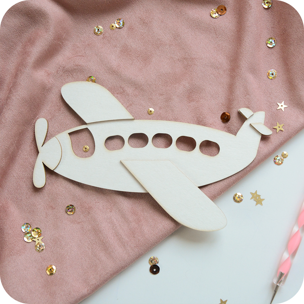 Заготовка для тиснения "Самолет" двухслойная