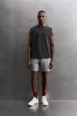 ZARA МАЙКА-БОРЦОВКА, АНТРАЦИТОВО-СЕРЫЙ