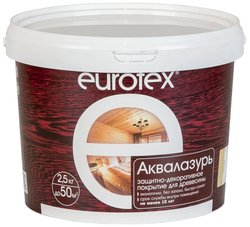Аквалазурь Eurotex текстурное покрытие сосна (2,5кг)