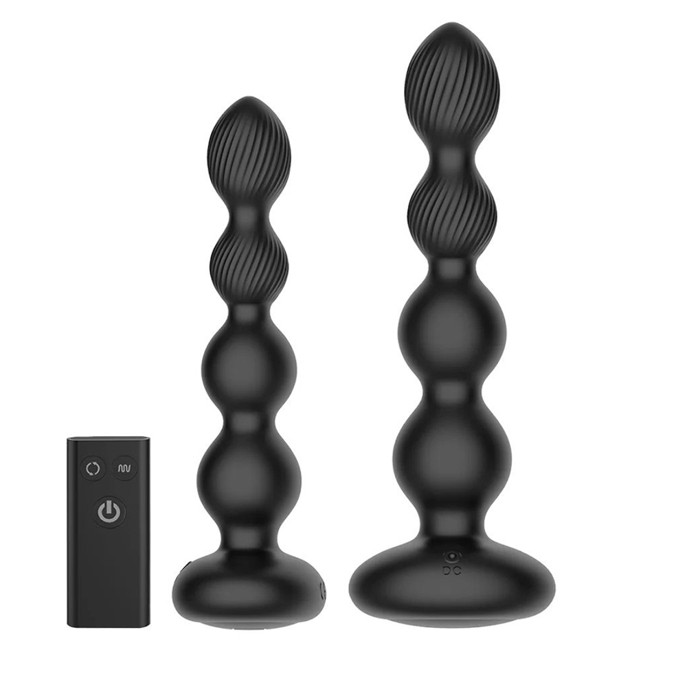 Анальная виброелочка Nexus Tornado Beaded Probe Large с функцией вращения