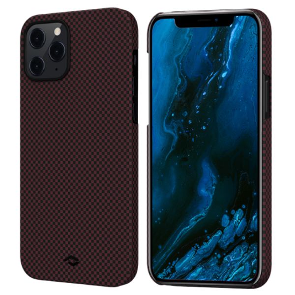 Чехол Pitaka MagEZ Case для Apple iPhone 12 Pro Max (Black/Red Plain)