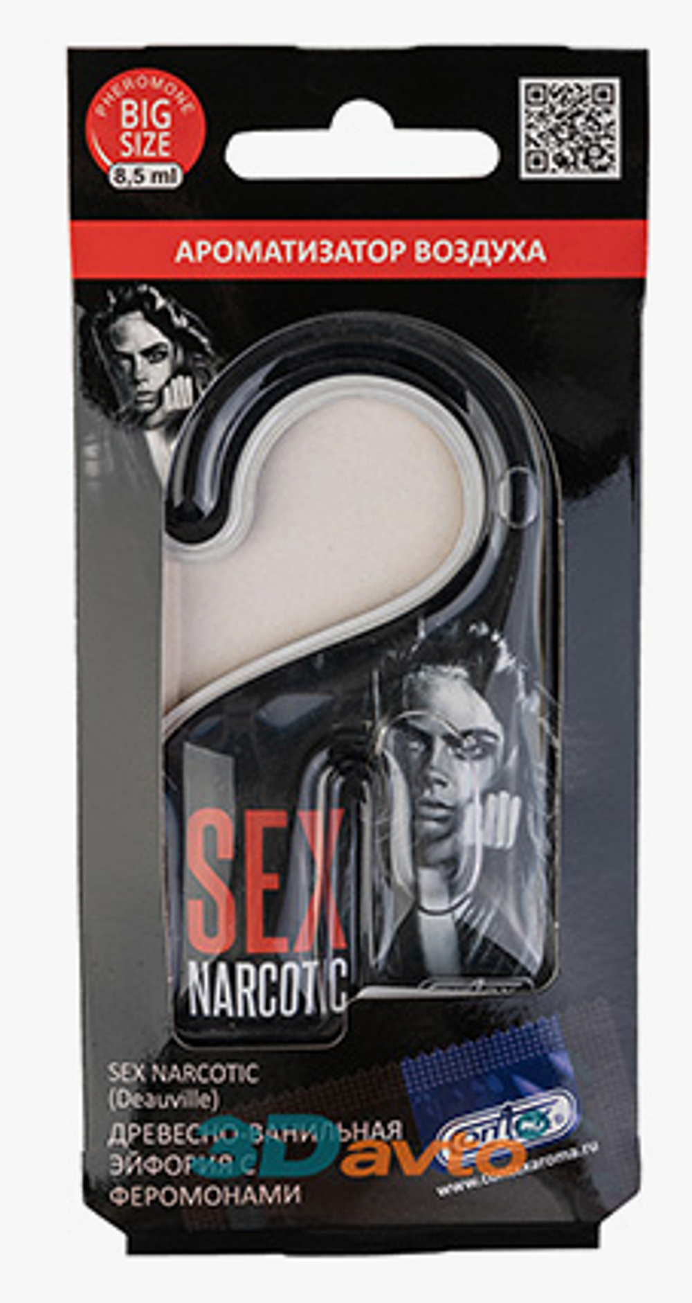 Ароматизатор гелевый Contra -SEX NARCOTIC (Древесно-ванильная эйфория+феромоны)