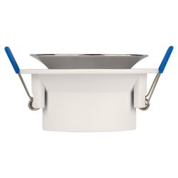 Встраиваемый светильник декоративный ЭРА KL103 WH/CH MR16 GU5.3 белый хром