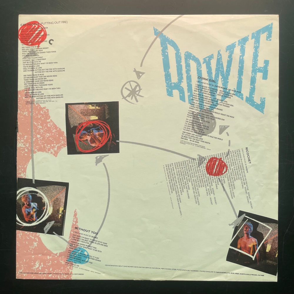 David Bowie ‎– Let's Dance (Европа 1983г.)