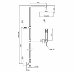 Душевая система Webert Comfort AC0675015PVC