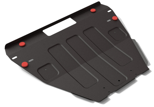 Защита картера и КПП АвтоБроня для FAW Besturn B50 I рестайлинг (V - 1.6) 2013-2017/FAW Besturn X80 I рестайлинг (V - 2.0) 2016-2021, штампованная, сталь 1.8 мм, с крепежом, 111.08001.2