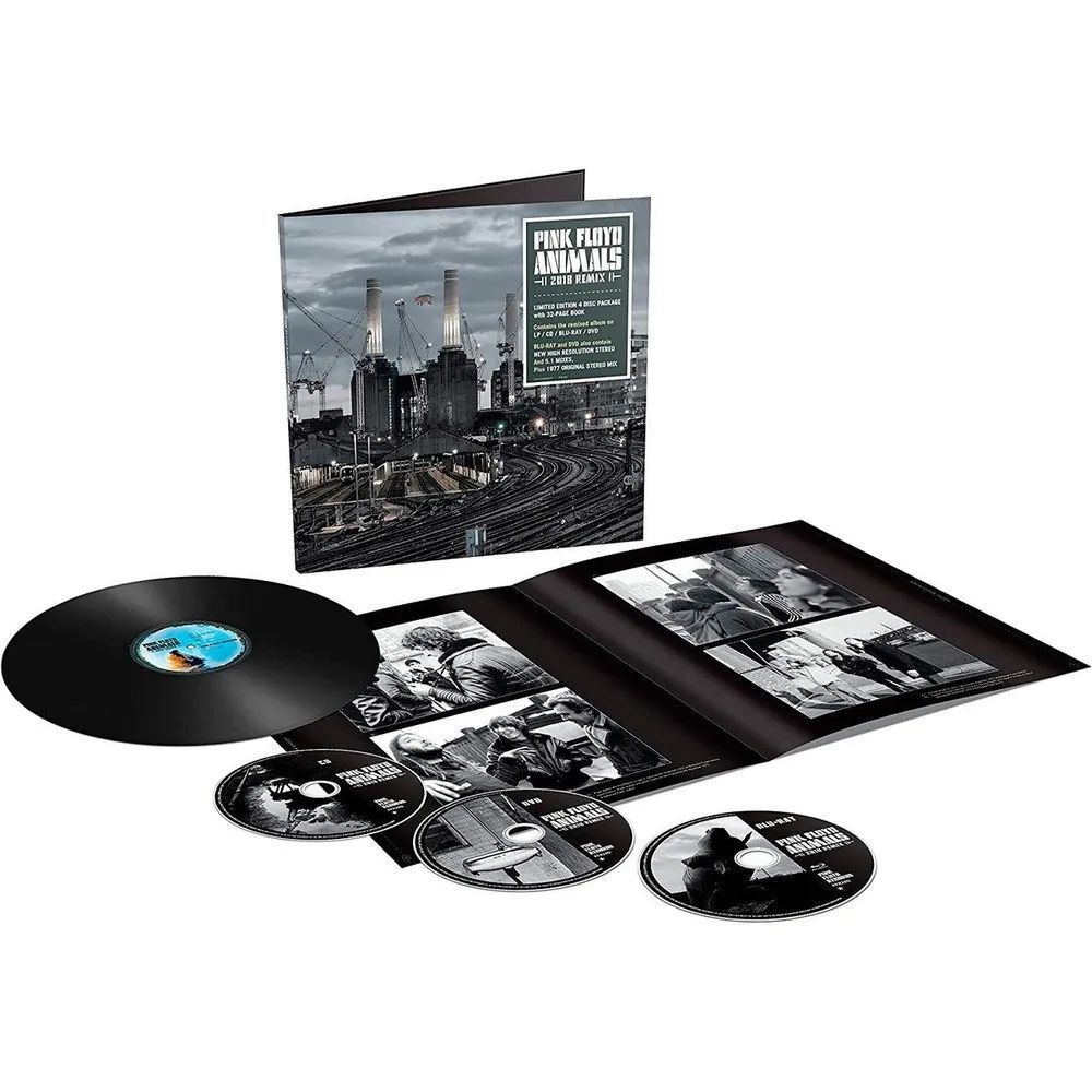 PINK FLOYD. Animals (2018 Remix), LP+CD+BluRay+DVD, Deluxe Limited BoxSet with 32-page book, новый запечатанный бокс