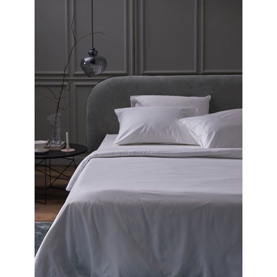 Комплект постельного белья из плотного сатина белого цвета из коллекции essential, 150х200 см