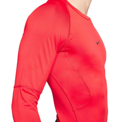 Компрессионка  Nike Pro Dri-FIT Tight Long-Sleeve фитнес Top - красный
