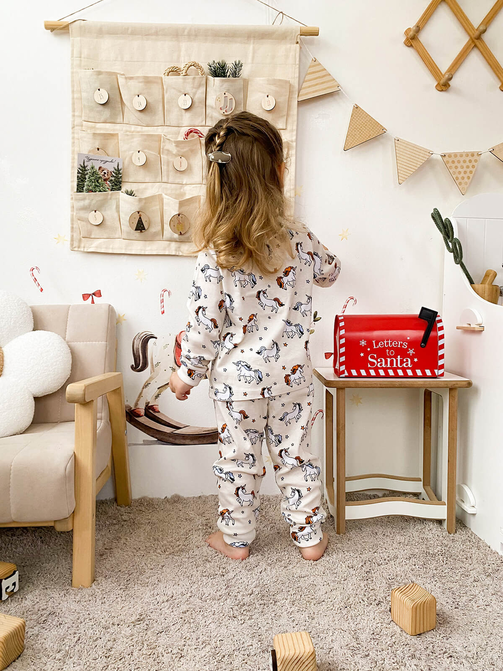 Пижама Mjölk Единороги, на манжетах