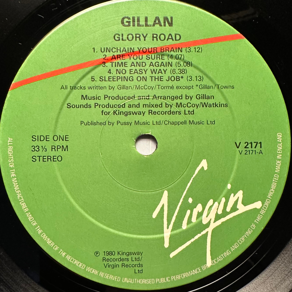 Gillan - Glory Road (Англия 1980г.)