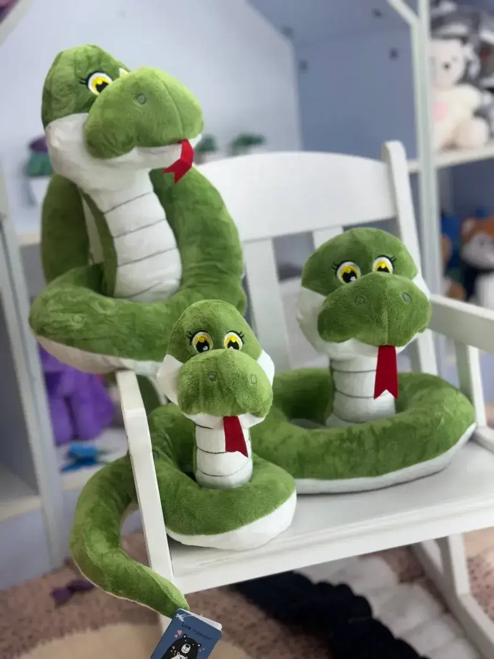 Мягкая игрушка змея 30 см