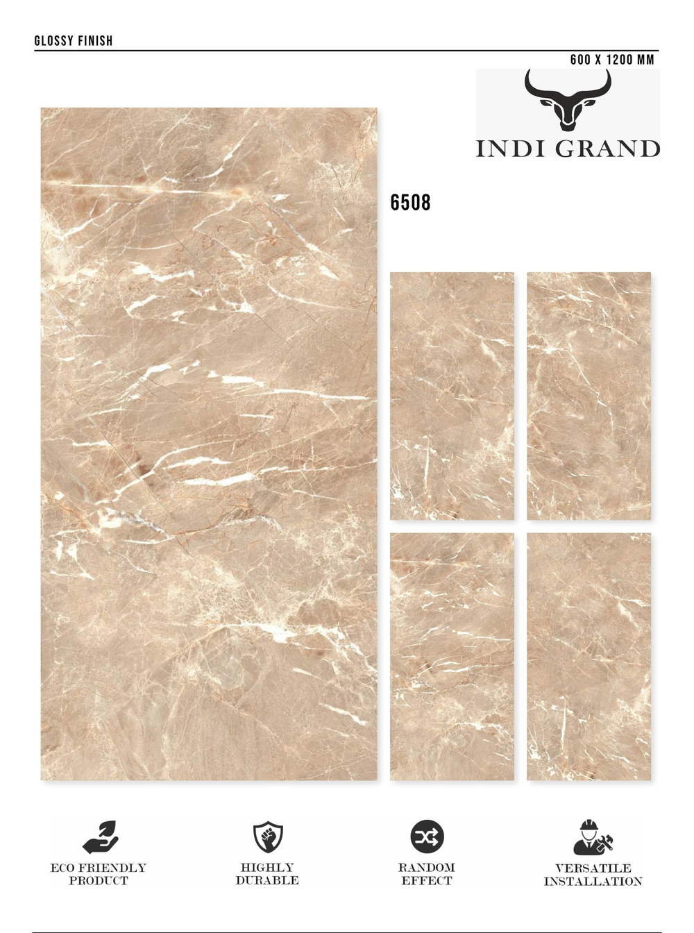 Керамогранит glossy №3 60х120, 6508