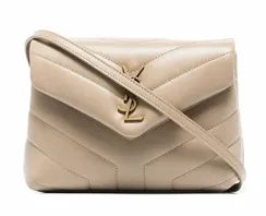 Сумка Saint Laurent Loulou Toy бежевый
