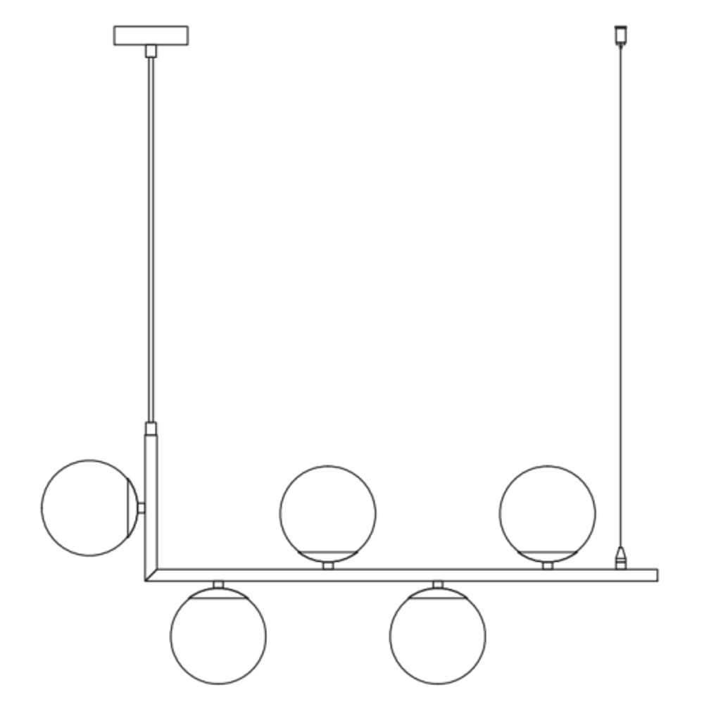 Люстра Rivoli Ulrike 3171-205 5 * Е14 40 Вт модерн