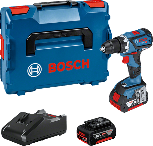 Аккумуляторная дрель-шуруповёрт BOSCH GSR 18V-60 2x5.0 L-boxx 06019G110D