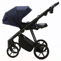 Детская коляска Adamex Vasco 2 в 1 V-TK67 LUX (СИНИЙ)