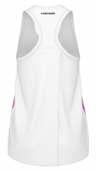 Футболка для девочки теннисная Head Girls Vision Agility Tank Top - print vision/vivid pink