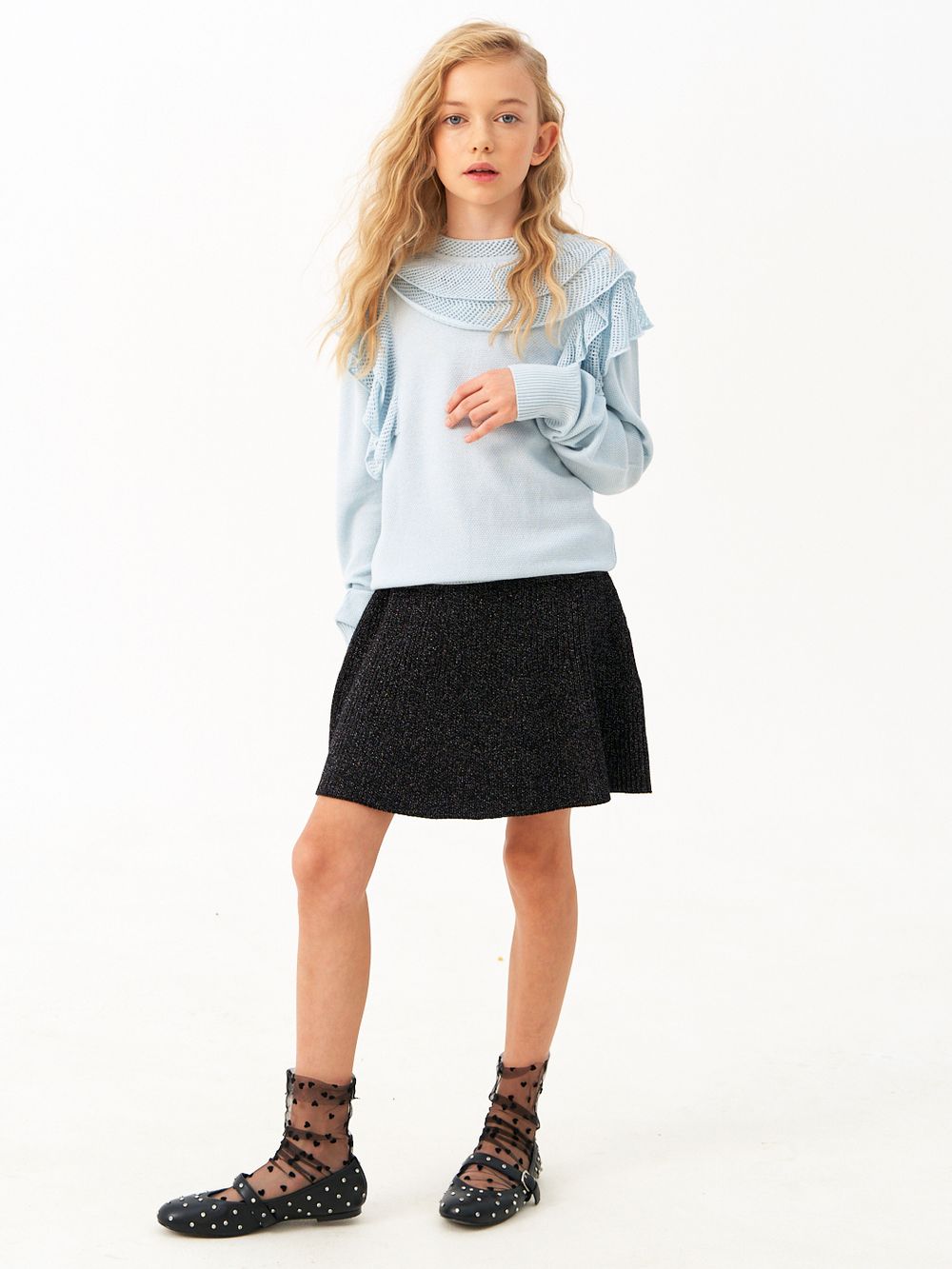 Джемпер для девочки AT1272 голубой