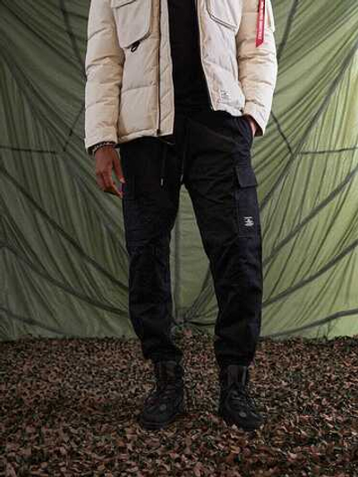 Брюки джоггеры Alpha Industries Cotton Jogger (черные - black)