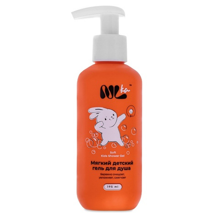 Nlka Для детей Мягкий детский гель для душа (возраст 3+) 195мл