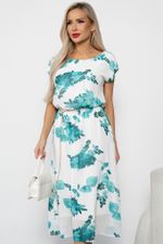 Платье Мерисса (белый/зеленый)-52р-р Р11-1212/4 Nikol