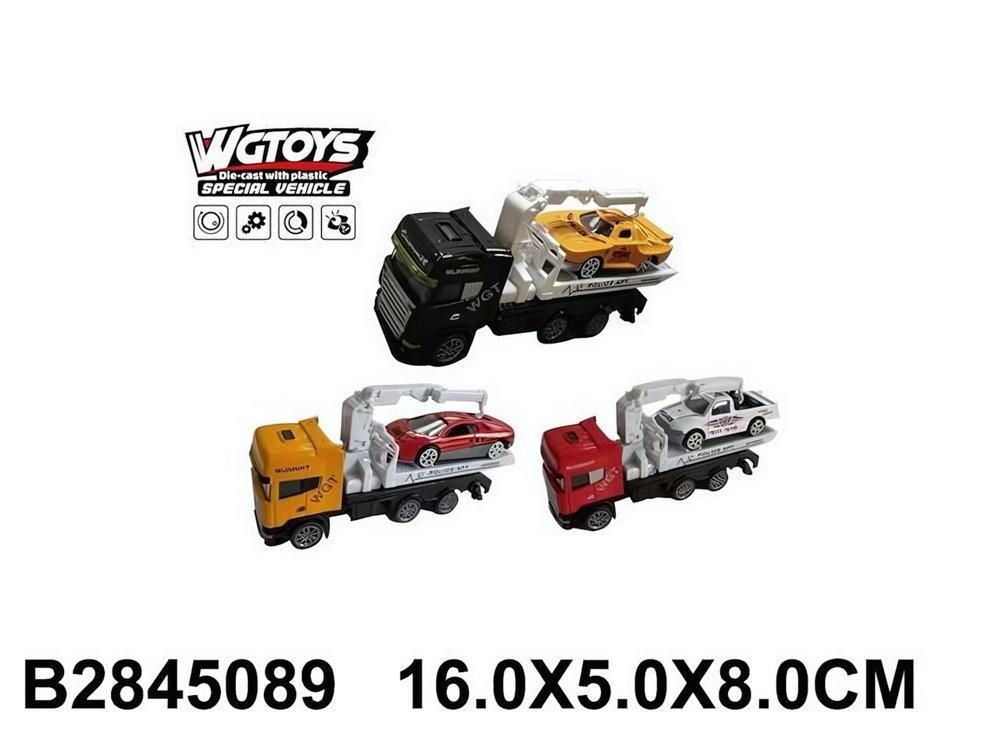 Автовоз ин. + машинка, коробка W2215-7A