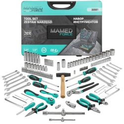 Набор инструментов 122 пр. 1/4'',1/2''(6гр.)(4-32мм) MAMEDFORCE MF-38901