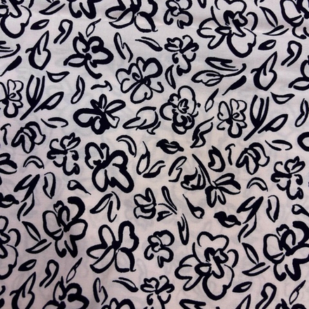 Ткань Вискоза Штапель с принтом для платья