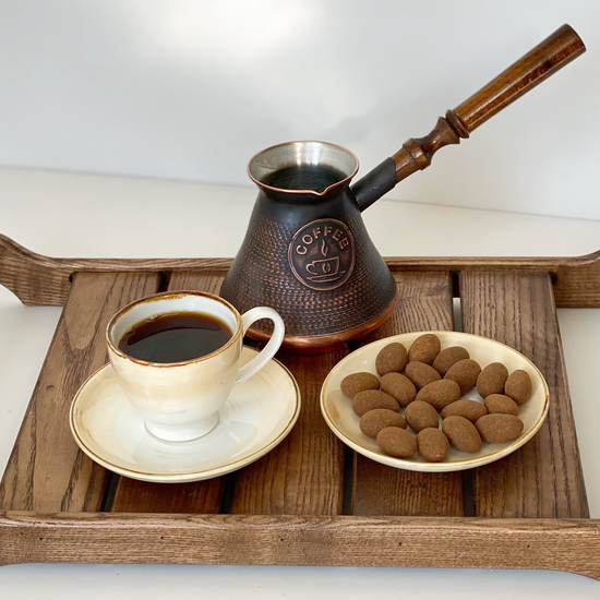 Кофейная пара «Мокко», чашка 90 мл, цвет бежевый