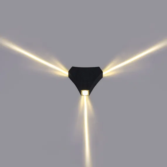 86823-9.2-003TLF LED3*3W BK светильник настенный