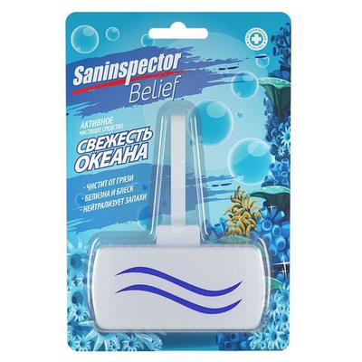 Подвесной туалетный блок-прямоугольник San Inspector BELIEF «Свежесть океана»