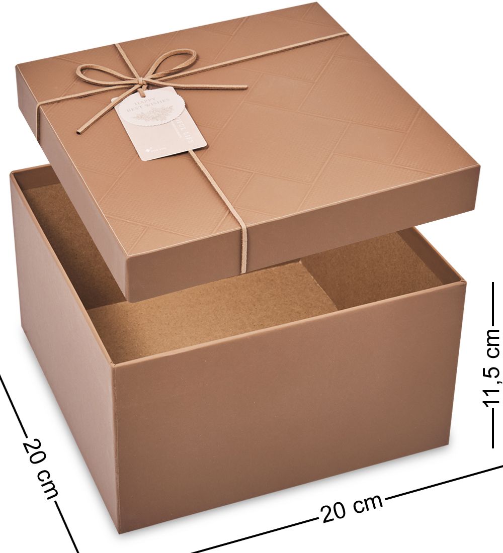 WF-193-B Набор коробок из 3 шт, коричневый