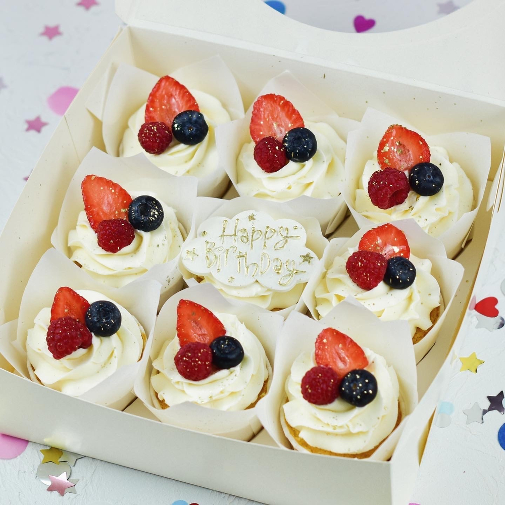 Капкейки ванильные 6 шт