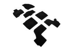 Ворсовые коврики LUX для Ford Explorer V 15 (V3,5) 2010-2015, Seintex.94279