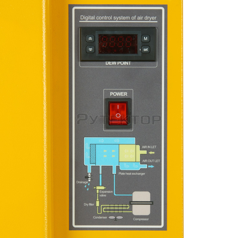 Осушитель сжатого воздуха рефрижераторного типа ET-Compressors RD 90-16