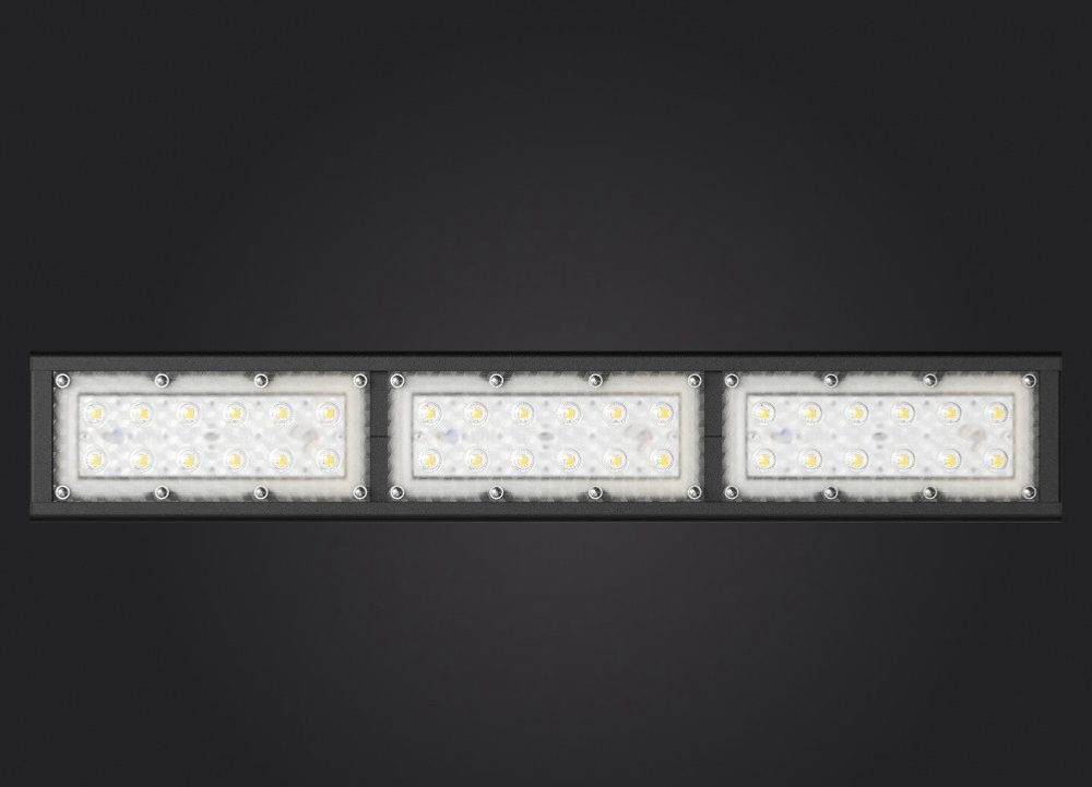 Светильник LED 75Вт 4000К 12150Лм IP67 Awax II U1 Lens D30 564х94х100мм DARKLUM