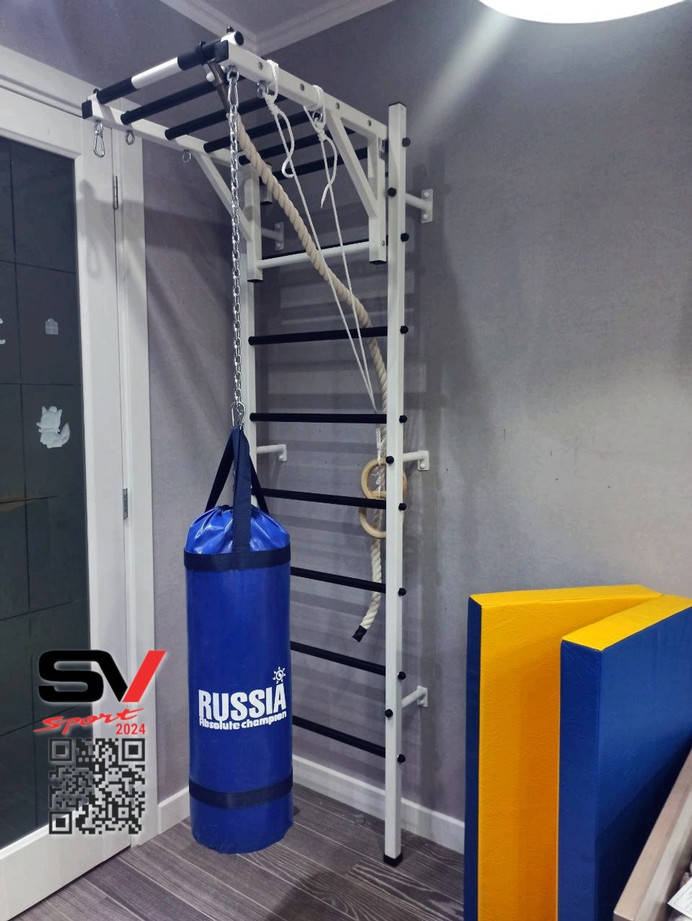 Монтаж шведской стенки Sv Sport в бетонные, кирпичные стены