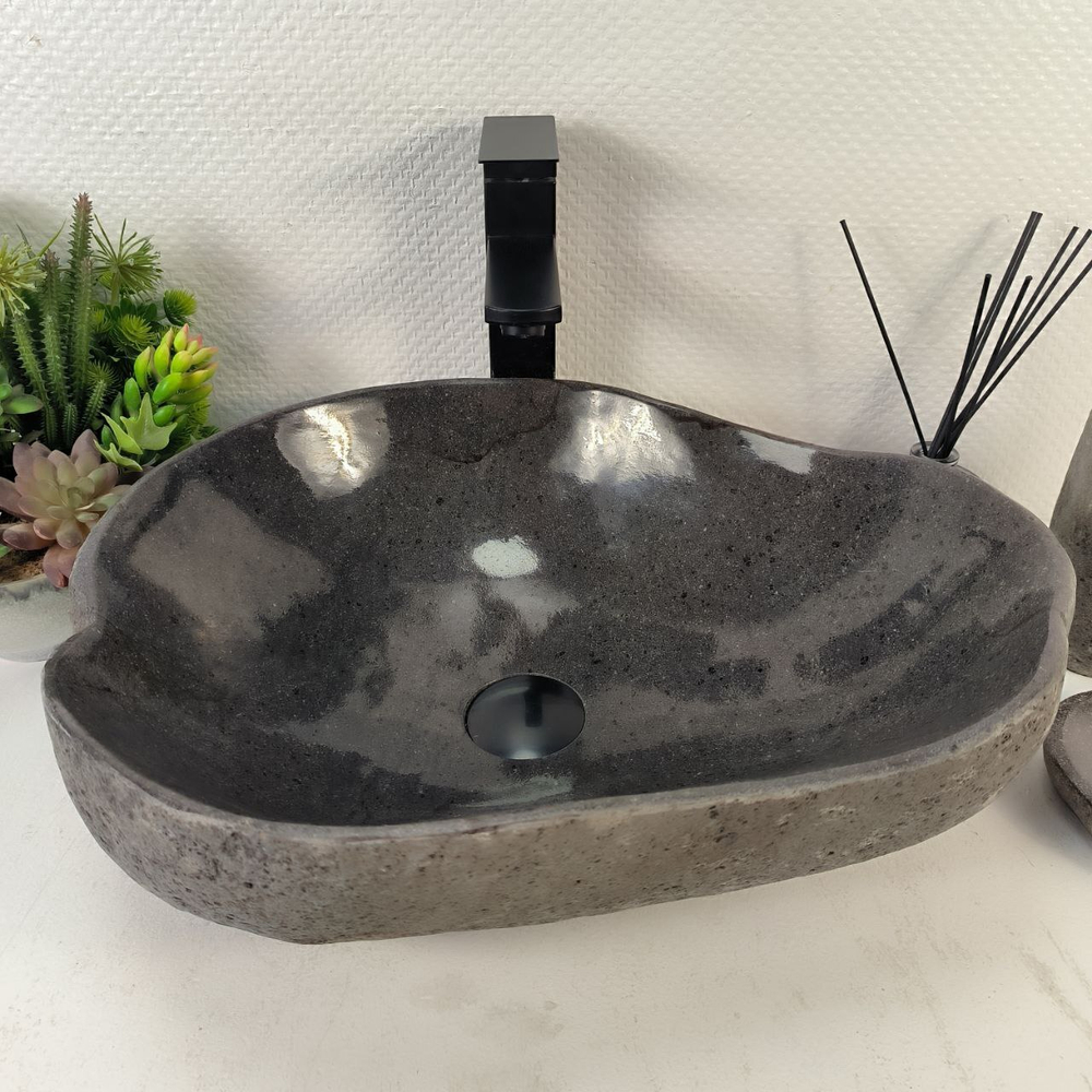 Раковина из речного камня RS-65283 48*39*15 0861