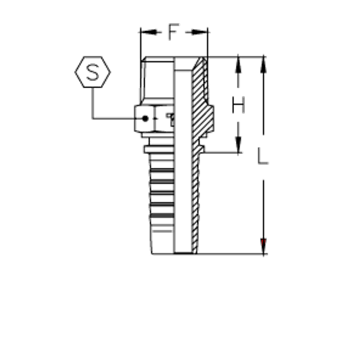 Фитинг DN 38 NPTF 1.1/2