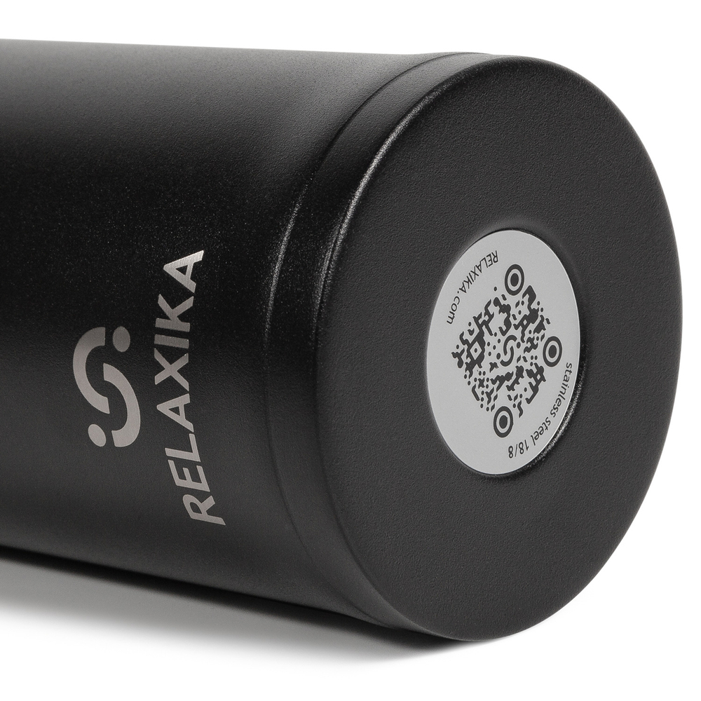 Термокружка Relaxika 701 (0,48 литра), черная