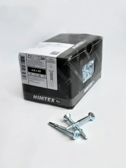 Саморез Флюгель дерево-металл 4,8*60 HIMTEX 200 шт