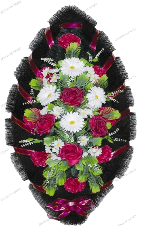 Венок искусственный «Стандарт» №17