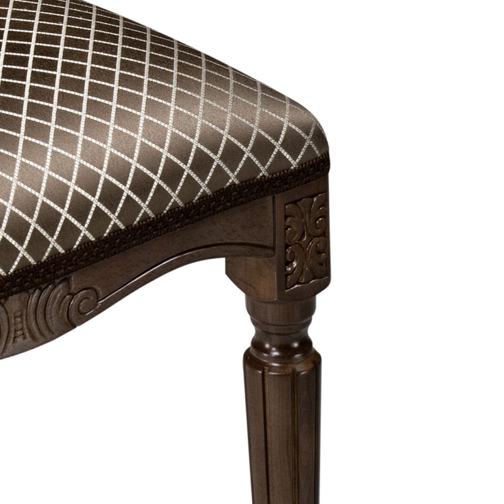 Стул деревянный Woodville Байона орех, ромб, ножки орех